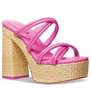 MICHAEL Michael Kors Corrine Strappy Espadrille Platform sandals pink - 8